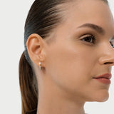 14K Lab Grown Marquise Diamond Hoop Earrings - Lada Ferkos Fine Jewelry
