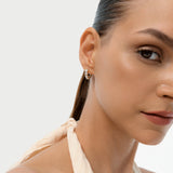 2.00 Ctw 14K Round Lab Grown Diamond Hoop Earrings - Katya Ferkos Fine Jewelry