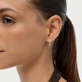 1.95 Ctw 14K Emerald Cut Lab Grown Diamond Hoop Earrings - Nori Ferkos Fine Jewelry