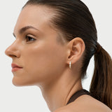1.65 Ctw 14K Mixed Shape Lab Grown Diamond Hoop Earrings - Bora Ferkos Fine Jewelry