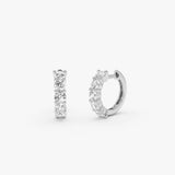 1.05 Ctw 14K Round Lab Grown Diamond Earrings - Noya 14k White Gold Ferkos Fine Jewelry