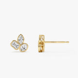 1.30 Ctw 14k Mixed Shape Lab Grown Diamond Stud Earrings - Maura Ferkos Fine Jewelry