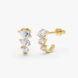1.15 Ctw 14K Pear Lab Grown Diamond Earrings - Kaya 14k Gold Ferkos Fine Jewelry