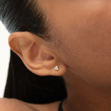 14k Gold Dainty Diamond Cluster Stud Earrings Ferkos Fine Jewelry