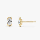 2 CTW 14K Oval Shape Lab Grown Diamond Studs - Trina Ferkos Fine Jewelry
