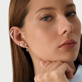 14K Gold Pear Lab Grown Diamond Bezel Flat Back Stud – 0.10 CTW Ferkos Fine Jewelry