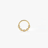 14K Gold Diamond Cartilage Hoop (Conch, Helix, Tragus)