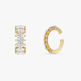 0.80 ctw 14K Gold Marquise Lab Grown Diamond Hinged Ear Cuff