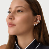 1.40 ctw 14K Gold Oval Lab Grown Diamond Hinged Ear Cuff