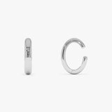 14K Gold 3MM Plain Polished Dome Ear Cuff