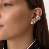 0.55 ctw 14K Gold Marquise & Baguette Lab Grown Diamond Bezel Ear cuff
