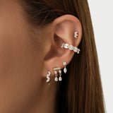 0.70 ctw 14K Gold Marquise Lab Grown Diamond Hinged Ear Cuff