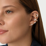 0.35 ctw 14K Gold Round Lab Grown Diamond Hinged Hoop Ear Cuff