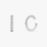 0.60 ctw 14K Gold Round Lab Grown Diamond Hinged Ear Cuff