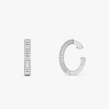 0.35 ctw 14K Gold Baguette Lab Grown Diamond Hinged Ear Cuff
