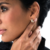 14k Gold Chuncky Bubble Hoop Earrings Ferkos Fine Jewelry