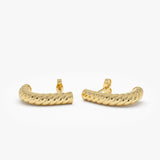 14K Rope Hoop Earrings Ferkos Fine Jewelry