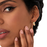 14K Gold Chunky Twisted Hoop Earrings Ferkos Fine Jewelry