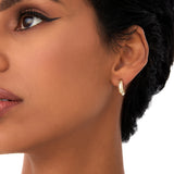 14k Gold Rope Edge Hoop Earrings Ferkos Fine Jewelry