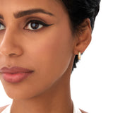 14k Gold Rope Edge Hoop Earrings Ferkos Fine Jewelry