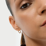 14k Gold Milgrain Hoop Earrings Ferkos Fine Jewelry