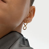 14k Gold Infinity Hoop Earrings Ferkos Fine Jewelry