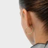 14k Gold Hoop Earrings – 24MM Ferkos Fine Jewelry