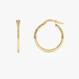 14k Gold Hoop Earrings – 20MM Ferkos Fine Jewelry