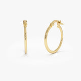 14k Gold Hoop Earrings – 20MM 14k Gold Ferkos Fine Jewelry