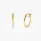 14k Gold Hoop Earrings – 14MM 14k Gold Ferkos Fine Jewelry