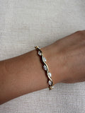 14K Gold Lab Grown Diamond Statement Wave Bracelet Ferkos Fine Jewelry