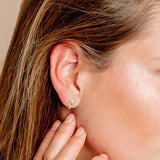 14k Rose Unique Baguette Diamond Earrings Ferkos Fine Jewelry