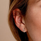 14k Rose Unique Baguette Diamond Earrings Ferkos Fine Jewelry