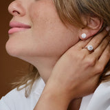 1.30 ctw 14k Round Lab Grown Diamond Halo Stud Earrings - Josephine  Ferkos Fine Jewelry