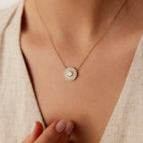 14k Rose Illusion Setting Solitaire Diamond in Halo Setting