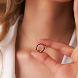 14k Ruby and Diamond Horseshoe Pendant  Ferkos Fine Jewelry