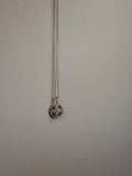 14k Gold Emerald and Diamond Floral Design Necklace