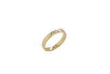14K Gold Diamond Baguette Inlay Wedding Band
