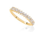 14K Gold Shared Prong Diamond Anniversary Band