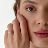 1.15 ctw 14k Classic Basket Setting Lab Grown Round Diamond Engagement Ring - Violet  Ferkos Fine Jewelry