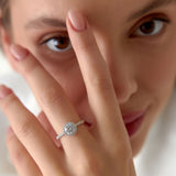 1.25 ctw 14K Halo Setting Round Brilliant Lab Grown Diamond Engagement Ring - Aria  Ferkos Fine Jewelry
