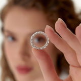 3.25 ctw 14k Prong Setting Full Eternity Round Lab Grown Diamond Ring - Luna  Ferkos Fine Jewelry