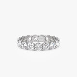 3.25 ctw 14k Prong Setting Full Eternity Round Lab Grown Diamond Ring - Luna 14K White Gold Ferkos Fine Jewelry