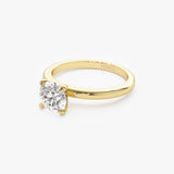 0.75 - 1.50 ctw 14k Four Prong Setting Round Shape Lab Grown Diamond Engagement Ring - Valerie  Ferkos Fine Jewelry