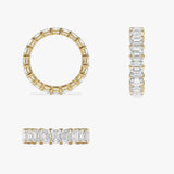 4.5 ctw 14k Prong Setting Full Eternity Emerald Lab Grown Diamond Ring - Norah  Ferkos Fine Jewelry
