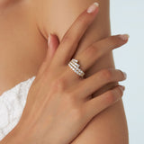 14k Wave Diamond Statement Ring  Ferkos Fine Jewelry
