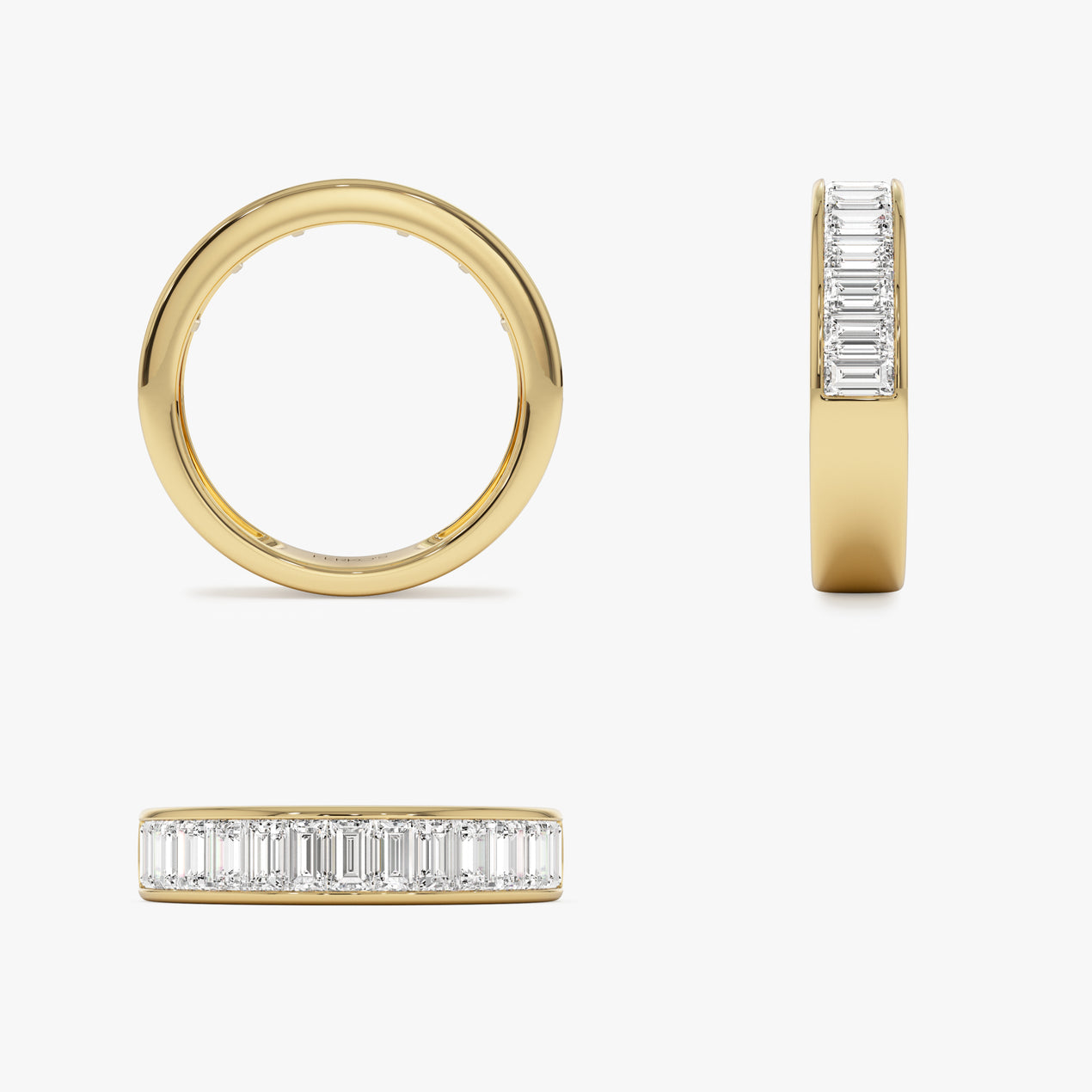 1.55 ctw 14k Channel Setting Baguette Lab Grown Diamond