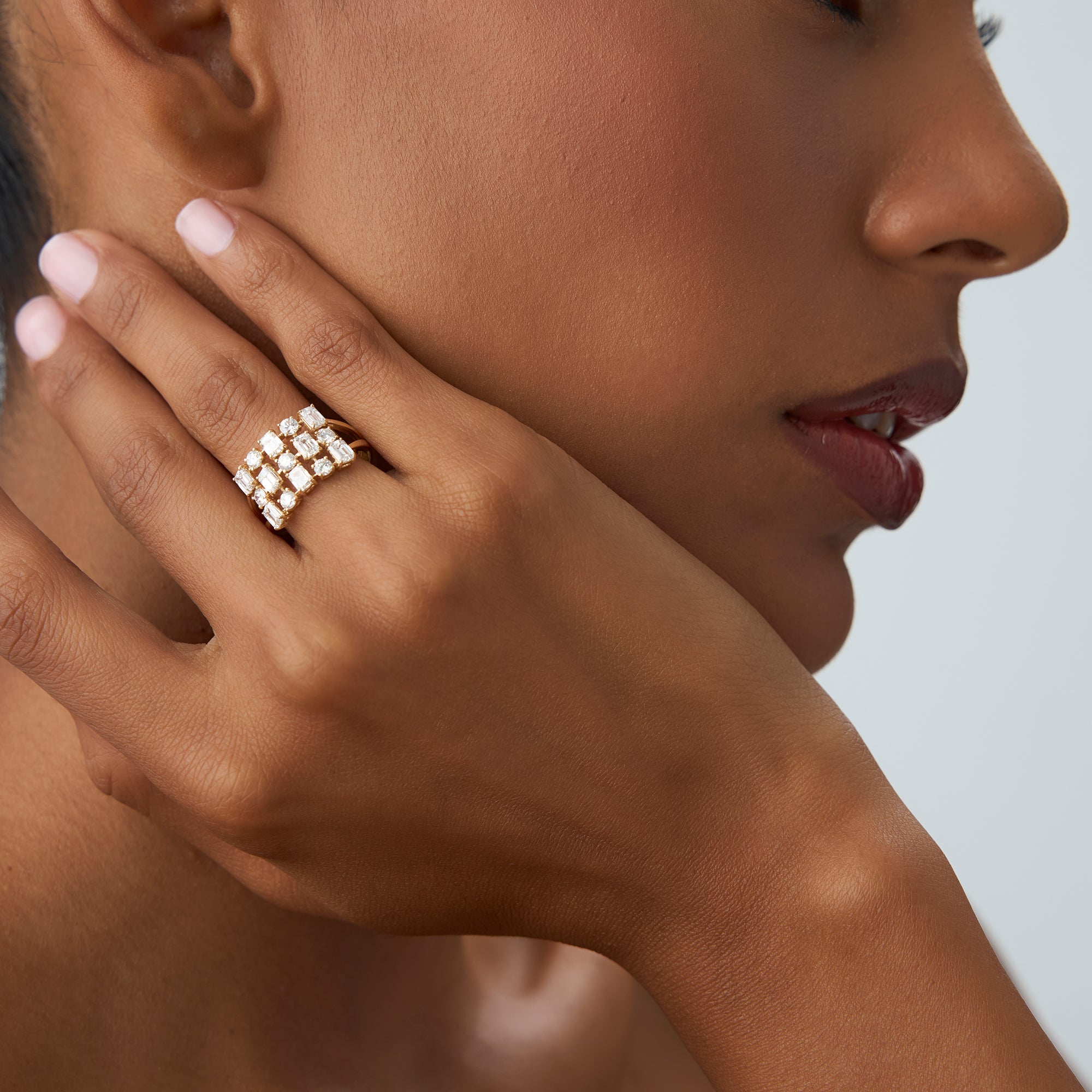 2.15 ctw Multi Shape Lab Grown Diamond Cocktail Ring - June  Ferkos Fine Jewelry