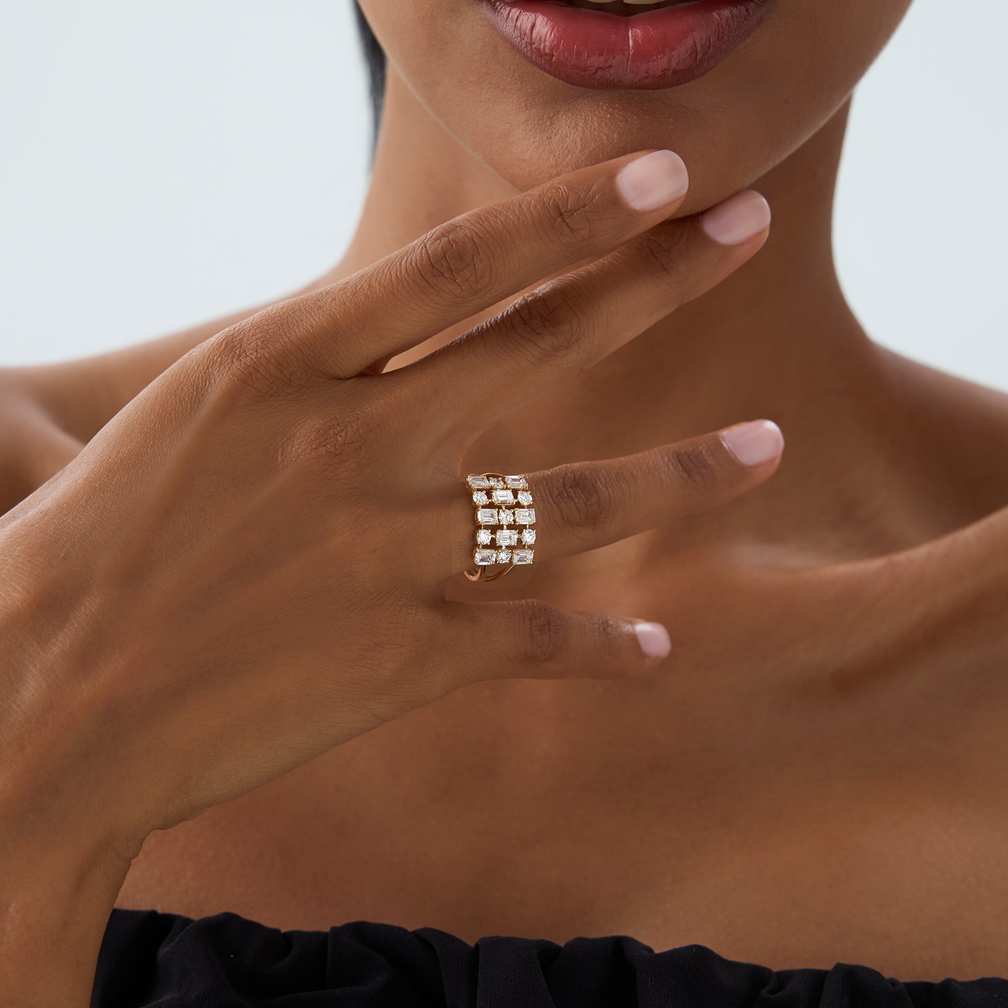 2.15 ctw Multi Shape Lab Grown Diamond Cocktail Ring - June  Ferkos Fine Jewelry