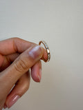 14K Gold Channel Set Baguette Milgrain Edge Wedding Band